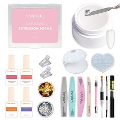 Nail Extensions Shapes, Flowers On Nails, Sticky Hands, Gel Texture, Led Nail Lamp, Nail Cuticle, Nail Forms, Cuticle Oil, Classy Nails