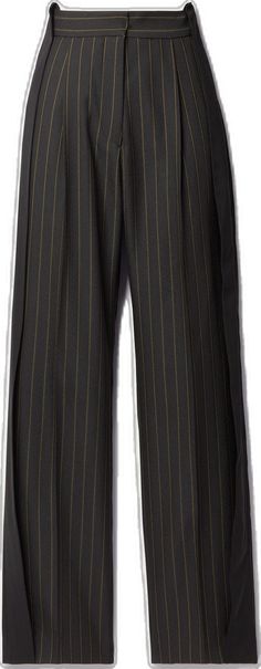 Chic Black Bottoms With Contrast Stripes, Contrast Stripes Bottoms For Workwear, Spring Workwear Bottoms With Contrast Trim, Wide Leg Bottoms With Contrast Trim For Work, Casual Workwear Bottoms With Contrast Trim, Workwear Bottoms With Contrast Trim, Black Bottoms With Contrast Stripes For Work, Black Bottoms With Contrast Stripes For Workwear, Straight Leg Pants