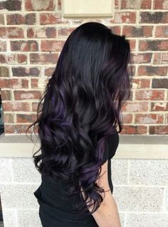 Super hair color plum black Ideas #hair Black Plum Hair Color, Black Plum Hair, Plum Hair Color, Black Hair Ombre, Best Ombre Hair, Hair Color Plum, Hair Change, Dark Purple Hair, Plum Hair