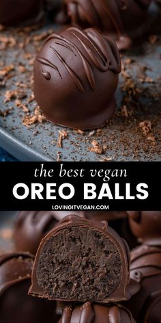 the best vegan oreo balls are made with chocolate