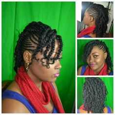 cute natural hair twist updo Twist Mohawk, Twisted Hair, Updo Styles, Natural Hair Twists, Beautiful Natural Hair, Natural Hair Beauty, Flat Twist, Natural Hair Updo, Natural Hair Inspiration