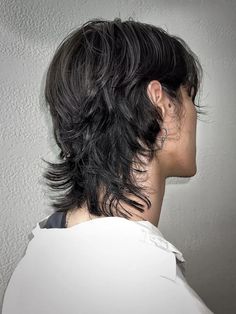 Wolf Cut Hairstyle, Hush Cut, Hairstyle Men, Mullet Haircut, Wavy Hair Men, Army Style, Mens Haircut