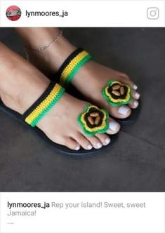 comfortable sandals for all occasions especially if you are a lover of Jamaican products. this item is my best seller Comfortable Green Open Toe Flip Flops, Comfortable Green Flip Flops, Casual Flat Handmade Sandals, Handmade Casual Flat Sandals, Comfortable Multicolor Non-slip Sandals, Casual Handmade Flat Sandals, Comfortable Non-slip Multicolor Sandals, Casual Toe Loop Sandals For Vacation, Handmade Comfortable Sandals For Summer