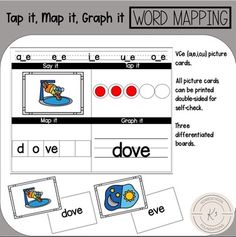 the word map worksheet with pictures and words