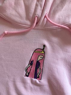 ✰UNISEX✰Hand drawn and designed✰Embroidered ✰Super soft and comfy! Bubblegum And Marceline, Marceline And Princess Bubblegum, Marceline And Bubblegum, Embroidery Hoodie, Princess Bubblegum, Embroidery Sweatshirt, Embroidered Clothes, Embroidered Sweatshirt, Embroidered Sweatshirts