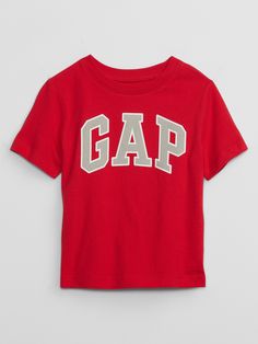 babyGap Logo T-Shirt | Gap Factory Sporty Short Sleeve T-shirt With Logo Lettering, Casual Short Sleeve T-shirt With Logo Lettering, Tan Crew Neck T-shirt With Logo Print, Logo Crew Neck Top For Fall, Graphic Tee With Logo Lettering Crew Neck, Sporty Logo Tops For Fall, Basic Logo T-shirt, Crew Neck Top With Front Logo For Streetwear, Graphic Tee With Front Logo For Streetwear