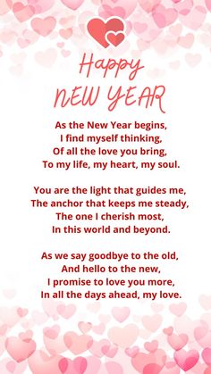 a happy new year poem with hearts