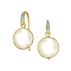 18 karat yellow gold Gemstones 4-7 carats approx. Diamonds 0.05 carat approx. French wire for pierced ears Chakra Earrings, Mother Of Pearl Earrings, Butterfly Earrings Stud, Evil Eye Pendant, French Wire, Pearl Gemstone, Champagne Diamond, Stunning Earrings, Turquoise Pendant