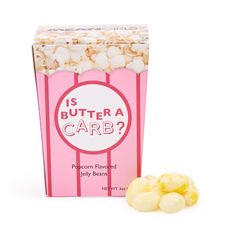 a box of popcorn with the word is buttera carb next to it