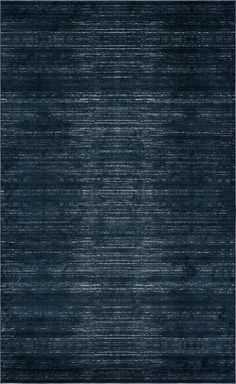 a dark blue rug with horizontal stripes