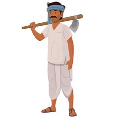 a man with a baseball bat in his hand is standing and holding something on his shoulder