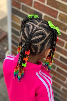 Children Hair Styles Braids With Beads, Braided Hairstyles For Kids With Beads, Toddler Braids With Beads Kid Hairstyles, Beads Hairstyles For Kids, Kid Braid Styles With Beads, Braids With Beads Styles, Braids With Beads Hairstyles, Kids Braids With Beads, Beads Hairstyles