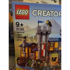 the box is full of legos and it's instructions to make it look like a castle