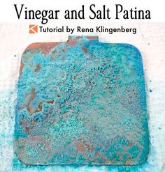 the cover of vinegar and salt patina by rena klingenbergerg