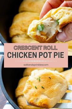 Dive into comfort with this Chicken Pot Pie With Crescent Rolls! This easy recipe features a flaky crescent roll crust enveloping a rich and creamy filling of tender chicken and veggies. Perfect for a cozy dinner or family gathering, it's sure to become a weeknight favorite! Pot Pie With Crescent Rolls, Handheld Dinner, Chicken Dinner Recipes For Family, Dinners For Busy Nights, Crescent Roll Crust, Orange Chicken Crock Pot, Crockpot Chicken And Noodles, Chicken Tacos Crockpot