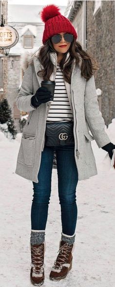 #WINTER  #OUTFITS #IDEAS #FASHION Casual Winter Outfits For Women 2023, Binnie Hat Outfits, Euro Winter, Alaska Outfits, Winter Christmas Outfits, Snow Style, Transitional Outfits, Street Style New York, Winter Outfits Snow