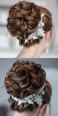 Featured Hairstyle: tonyastylist (Tonya Pushkareva) www.instagram.com/tonyastylist/; Wedding hairstyle idea. Birthday Wig Hairstyles, Hair Design For Wedding, For Long Hair Hairstyles, Wedding Haircut, Gorgeous Wedding Makeup, Unique Wedding Hairstyles, Hairstyles Theme, Long Hair Hairstyles, Hairstyle Idea