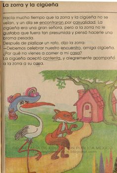 an open book with pictures of animals and birds on it's pages, in spanish