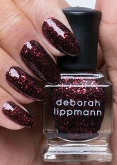 New Deborah Lippmann Nail Polish - &quot;Crimson And Clover&quot; - .27 fl oz. Cute Aesthetic Makeup, Simple Cute Nails, Halliwell Sisters, Deborah Lippmann Nail Polish, Crimson And Clover, Manicure Nail Designs, Wardrobe Wishlist, Colorful Nail, Nice Nails