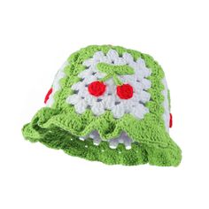 PRICES MAY VARY. HAND-CROCHETED HAT: Traditional crochet flower hollow bucket hat for women, classic and fashionable. ELASTIC KNITTED HAT: one size fits most, head circumference measures about 22-22.8 inch. STYLISH CROCHET BUCKET HAT: New 3D cherry pattern, suitable for wearing on various occasions, great accessories for taking photos, travel, parties, etc. The colorful handmade women hats are suitable for daily wear, party costume and fashion occasions. SOFT AND COMFORTABLE BEANIE: 100% high qu Photos Travel, Cherry Pattern, Crocheted Hat, Stylish Crochet, Women Hats, Crochet Bucket, Floral Hat, Crochet Bucket Hat, Great Gifts For Mom