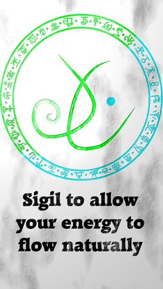 an advertisement with the words sign to allow your energy to flow naturally