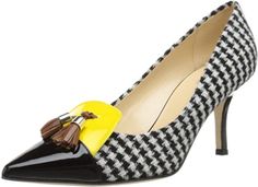 ad eBay - Find many great new & used options and get the best deals for kate spade new york Women's Jolanda Dress Pump, Dress Heel, Hounds Tooth at the best online prices at eBay! Free shipping for many products! Shoes World, Hounds Tooth, Designer Pumps, Unique Shoes, Pump Dress, Shoes Pumps, Dress And Heels, Black Pumps, 8 M