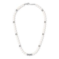 PRICES MAY VARY. Modern Design: This men’s beaded necklace combines the timeless elegance of 8mm shell pearls with sleek 8mm stainless steel beads, creating a modern yet classic look Tailored Length Options: Available in four lengths—20”(50cm), 22”(55cm), 24”(60cm), and 26”(65cm)—this pearl necklace for men is designed to cater to different style preferences Durable Clasp: The stainless steel lobster claw clasp not only enhances the overall durability of the pearl necklace for men but also offer Men Wearing Pearls, Mens Pearl Necklace, Beaded Necklace For Men, Wearing Pearls, Crystal Beaded Necklace, Pearl Strands Necklace, Hematite Necklace, Lapis Lazuli Necklace, Crystal Bead Necklace