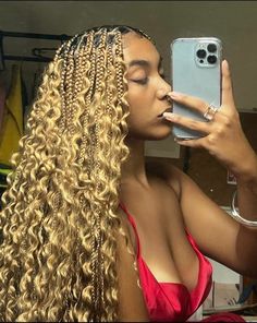 Honey Blonde Goddess Braids, Goddess Braids Blonde, Blonde Goddess Braids, Are Ideas, New Hair Do, Beautiful Black Hair, Goddess Braids Hairstyles, Box Braids Hairstyles For Black Women