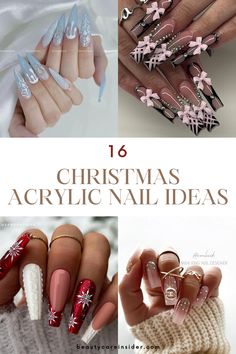 Christmas Acrylic Nails Christmas Acrylic Nails, Acrylic Nails Ideas, Christmas Manicure