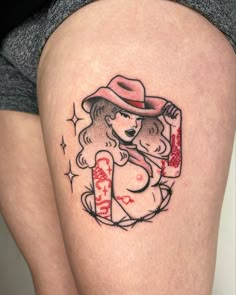 Pin Up Doll Tattoos, Modern Pinup Tattoo, Burlesque Tattoo Ideas, Austin Powers Tattoo, Fat Pinup Tattoo, Trad Pinup Tattoo, Neo Traditional Pinup Tattoo, Naked Pinup Tattoo, Goth Pinup Tattoo