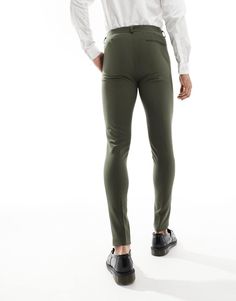 Suit pants by ASOS DESIGN Effort: made Regular rise Belt loops Functional pockets Super-skinny fit Slim Stretch Pants, Business Tapered Leg Elastane Pants, Fitted Pants For Business Casual, Business Trousers Made Of Elastane, Slim Fit Full Length Elastane Pants, Slim Stretch Bottoms For Workwear, Slim Fit Straight Elastane Pants, Fitted Business Bottoms With Pockets, Slim Fit Elastane Office Pants