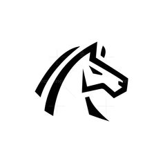 a horse's head is shown in the shape of a stylized design on a white background