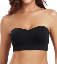 PRICES MAY VARY. Non-Slip: Lined with non-slip silicone strips along the top edges, this wirefree strapless bra stays securely in place all day. It is a comfortable strapless bra for women. Multiway Wearing: The bandeau bra is equipped with both regular straps and clear straps. It can be worn in multiple configurations, including strapless, halter, cross-back, and traditional styles. Material: This tube top bra is made of soft and elastic double-layer fabric, which can fit your body shape and pr Wireless Strapless Bra, Tube Top Bra, Pink Tankini, Tube Bra, Top Strapless, Bra For Women, Traditional Styles, Top Bra, Bandeau Bra