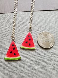 "Realistic Watermelon Necklace Pendant - Enamel NECKLACE CHAIN: - Silver Plated YOU CHOOSE YOUR CHAIN LENGTH - (Choose your chain length from \"drop down Menu\" tool - during checkout process) ☻More NATURE JEWELRY: https://www.etsy.com/shop/FashionCrashJewelry/search?search_query=nature&order=date_desc&view_type=gallery&ref=shop_search ☻Link to The ENTIRE SHOP: https://www.etsy.com/shop/FashionCrashJewelry?ref=shopsection_shophome_leftnav&ga_search_query=crystal%2Bnecklace INTERN Dragons Breath Fire Opal, Watermelon Necklace, Yellow Teapot, Turquoise Bar Necklace, Food Necklace, Fire Opal Necklace, Pretty Pendant, Enamel Necklaces, Fancy Bags