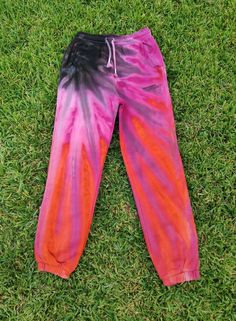 Tie Dye Sweatpants Womens Handmade Clothing Organic Cotton Sweatpants Brown Orange  Pink Colours S Size Instagram: @derintiedye Welcome to my tie-dye store! I lovingly make each item by hand, they are unique and one of a kind. The dyes I use are premium quality fiber reactive dyes and my products are all pre-washed and pre-shrunk for you. I will ship your order within two business days. Thank you for your interest in my store, please follow me on Instagram to see my latest creations. I truly app Casual Pink Pants For Festival, Casual Pink Bottoms For Festival, Pink Cotton Pants For Festival, Pink Cotton Bottoms For Festival, Casual Hand-dyed Bottoms For Spring, Casual Hand Dyed Tie Dye Bottoms, Spring Relaxed Fit Hand Dyed Pants, Spring Hand Dyed Relaxed Fit Pants, Tie Dye Bottoms For Festivals