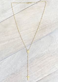 DETAILS: Available in 925 sterling silver and gold vermeil Dainty rosary necklace Beaded detailing Cross pendant Necklace measures 18" long Tiny Cross, Rosary Necklace, Necklace Beaded, Cross Charms, Cross Pendant Necklace, Silver And Gold, Rosary, Cross Pendant, Madonna