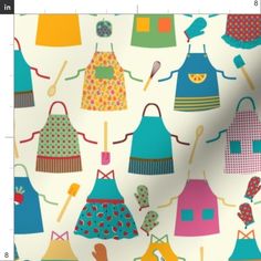 an image of children's aprons on a white background