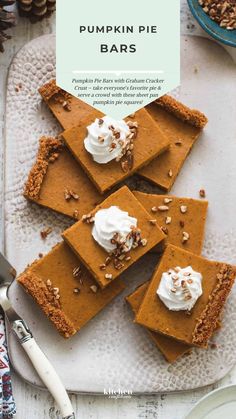 Pumpkin Pie Bars Pumpkin Pie Bars With Graham Cracker Crust, Pumpkin Pie Bars With Gingersnap Crust, Small Batch Pumpkin Pie Bars, Sheet Pan Pumpkin Pie, Bars With Graham Cracker Crust, Pumpkin Pie Squares, Pie Squares, How To Cook Artichoke, Pumpkin Squares