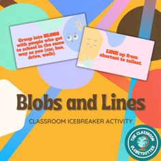 the cover of bobs and lines classroom icebreaker activity