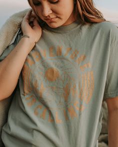 Adventure Is Calling – Hat Creek Boutique Adventure Is Calling, Comfort Colors, Graphic Tee, Graphic Tees, Relaxed Fit, Boutique, Color