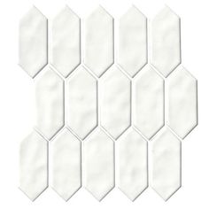 white hexagonal tiles on a white background