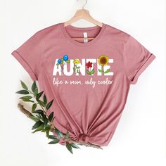 Floral Auntie Shirt Gift for Auntie Mothers Day Aunt Birthday Gift for Aunt T Shirt New Auntie Gifts Auntie Tee Aunt to Be by ShopWavez on Etsy Cotton Crew Neck T-shirt For Birthday Gift, Fun Cotton T-shirt For Birthday Gift, Pink Cotton T-shirt For Birthday Gift, Cotton Graphic Tee For Birthday Gift, Cotton Graphic Tee Tops For Birthday Gift, Cute Cotton T-shirt For Birthday Gift, Graphic Cotton Tee For Birthday, Graphic Cotton T-shirt For Birthday Gift, Cotton T-shirt With Graphic Print For Birthday Gift