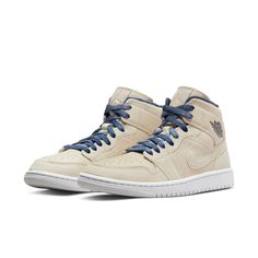 WMNS Air Jordan 1 Mid SE 'Sanddrift' DM9126-104 Original Air Jordans, Wmns Air Jordan 1, Air Jordans Women, Shoe Storage Solutions, Mode Zara, Jordan Model, Air Jordan 1 Mid Se, Pretty Shoes Sneakers, All Nike Shoes