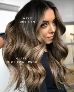 REVERSE 🔄 BALAYAGE Took this babe from blonde back to the darker side 🤎 —STEP ONE— Since she had so much blonde to begin with and I… | Instagram Blonde Back, Reverse Balayage, Color Melt, Redken Shades, Hair Color Formulas, Brunette Hair With Highlights, Redken Shades Eq