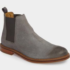 Grey Suede Boots, Grey Ankle Boots, Suede Leather Shoes, High Ankle Boots, Handmade Leather Shoes, Chelsea Boots Men, Grey Boots, Hand Craft, Chelsea Boot