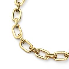 Brass chain Necklace measures 24" long with 3" extender Lobster clasp Made in the USA Want to see more of this collection? David Aubrey lines vary from delicate, meticulously assembled jewelry of monochromatic hues to larger, more vibrant pieces. Some collections are themed, whether romantic, vintage, tribal, or art deco. Each piece is painstakingly crafted with an array of raw materials, including plated and oxidized brass and white metal, semiprecious stones, vintage glass beads, Indian handma Classic Metal Necklace With Paperclip Chain, Formal Metal Necklace With Paperclip Chain, Metal Necklace With Oval Links For Gifts, Vintage Cable Chain Necklaces As Gift, Metal Necklaces With Oval Link For Gifts, Oval Link Metal Necklaces For Gift, Metal Necklaces With Chunky Chain And Rectangular Links, Paperclip Chain Necklaces As Gift, Oval Metal Necklace With Paperclip Chain