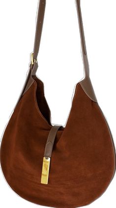 Luxury Brown Shoulder Bag For Errands, Elegant Brown Hobo Bag With Gold-tone Hardware, Luxury Brown Hobo Bag, Luxury Brown Hobo Bag For Everyday, Elegant Brown Hobo Bag With Removable Pouch, Luxury Brown Soft Leather Hobo Bag, Luxury Brown Hobo Bag For Shopping, Elegant Brown Hobo Bag With Handles, Elegant Brown Hobo Bag With Adjustable Strap