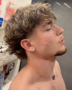 Asian Men Hairstyle Wolfcut, Haircuts For Blonde Hair Men, Male Haircuts Blonde, Mens Taper Haircut Long, Blowout Men’s Haircut, Mens Haircut 30 Year Old, Outgrown Hair Men, Buzz Designs Hair Boys, Short Male Mullet