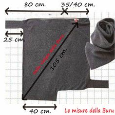 an image of a piece of fabric with measurements for it and how to measure it