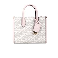 Style: Michael Kors Mirella Small Top Zip Shopper Tote Crossbody Bag (Powder Blush Multi) Material: Signature PVC with Smooth Leather Trim Features: Adjustable/Detachable Crossbody Strap, Inner Zip and Slip Pockets, Jacquard Lining, Zip Closure Measures: 9.5" W x 7.5" H x 3.5" D Mens Keychains, Mens Travel Bag, Powder Blush, Signature Print, Shopper Tote, Crossbody Strap, Michael Kors Bag, Leather Trim, Satchel Bags